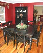 Home Furniture Black and Cherry Series - Extension Dining Table 2002