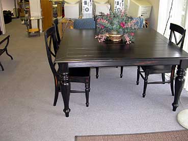 Home Furniture Black and Cherry Series - Extension Dining Table 2002
