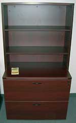 Lateral Files Cherryman 2 Drawer Lateral and Hutch