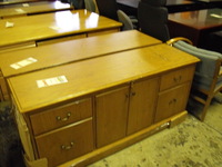 Used Office Desks Oak Storage credenza