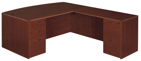 CHERRYMAN Furniture Cherryman Amber Bowfront L Desk