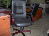 Executive/Task Chair Executive Task Chair with Mahogany wood arms