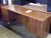 Used Office Desks Walnut laminate credenza