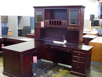 New Office Desks New Coasters L-shape desk/hutch