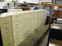 Cubicle tear-down, set-up 4 Drawer Letter Size Vertical File