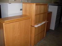 Lateral Files Solid Oak 2 drawer lateral file