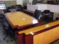 Conference Table Beautiful Custom wood conference table, credenza