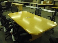 Conference Table Maple 8' wood conference table