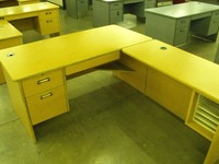 Used Office Desks Used L-shape desk