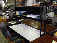 Office Desks Used laminate/metal desk w/hutch